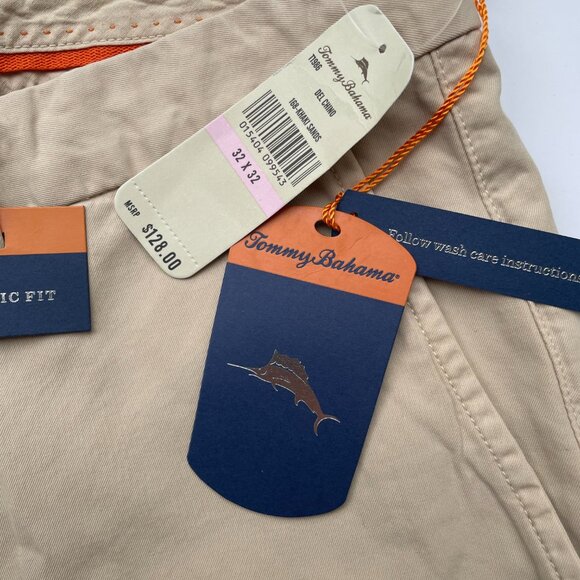Tommy Bahama Del Chino Authentic Fit Men's Chino's NWT| Size 32x32 | Khaki Sands - Picture 3 of 4